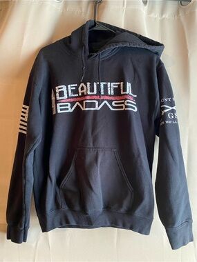 Grunt Style Black "Beautiful Badass" Women's Hoodie